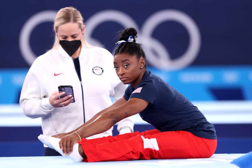 Simone Biles Goes for Gold in Balance Beam on Final Day of Gymnastics