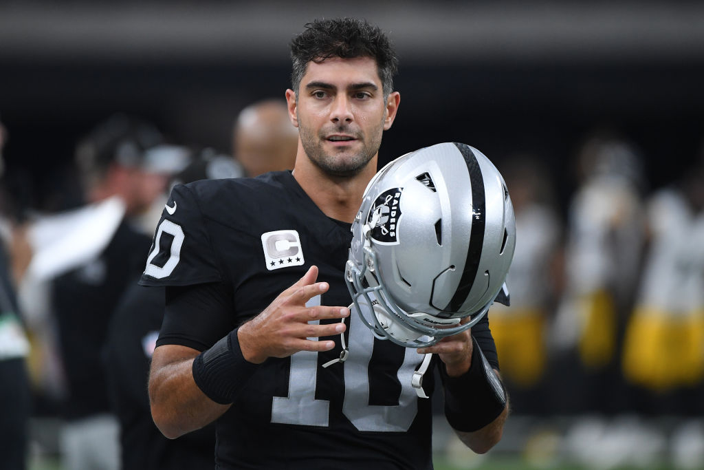 Updates on injuries to Las Vegas Raiders quarterback Jimmy Garoppolo, New  Orleans Saints quarterback Derek Carr