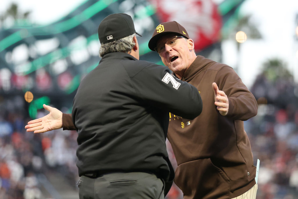 San Diego Padres manager Bob Melvin walks off the field during the News  Photo - Getty Images