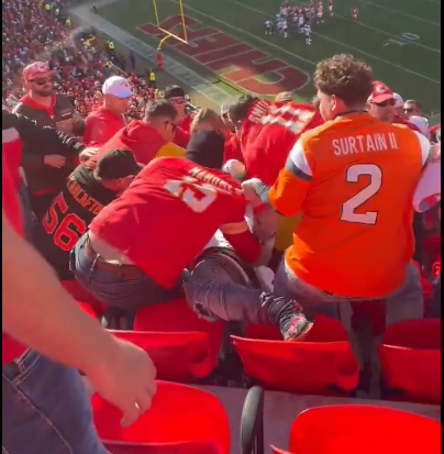 Fan Brawl Erupts at Chiefs vs. Broncos Game; One Charged with Assault