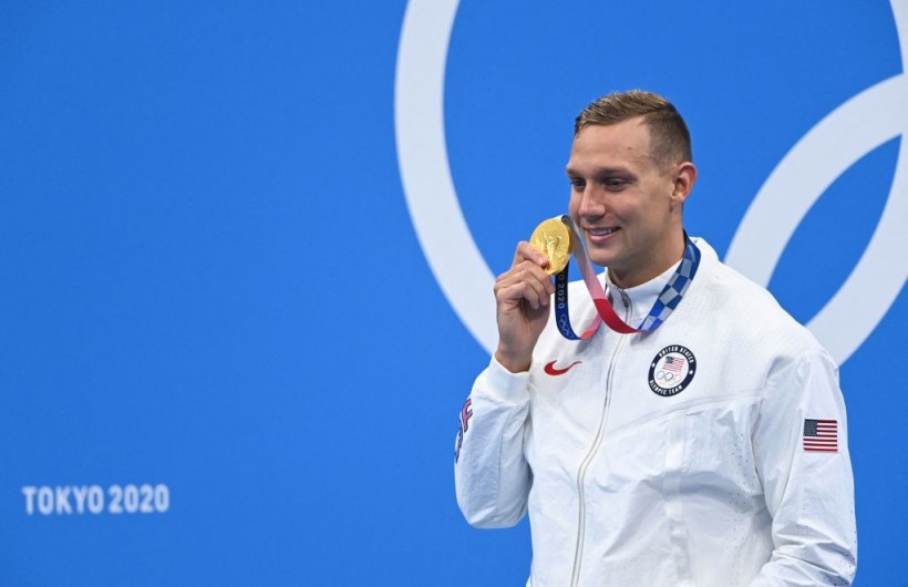 Caeleb Dressel Finally Wins Individual Gold in Tokyo Olympics; Sets Record in 100-Meter Freestyle