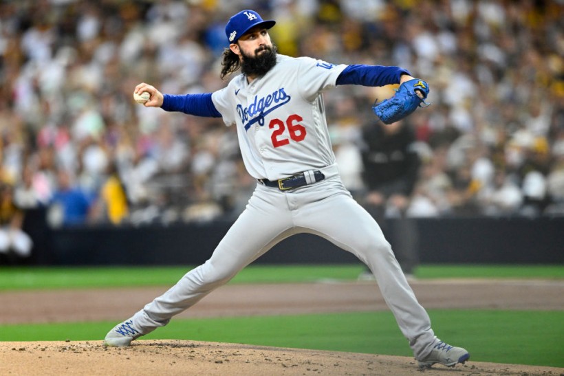 Tony Gonsolin - Division Series - Los Angeles Dodgers v San Diego Padres - Game Three