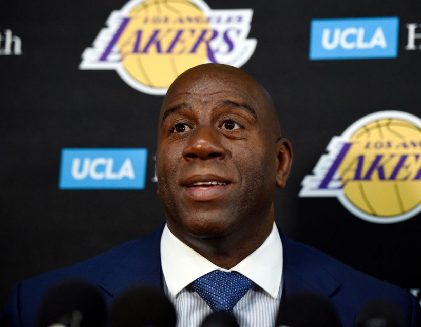 Magic Johnson - Los Angeles Lakers Media Day