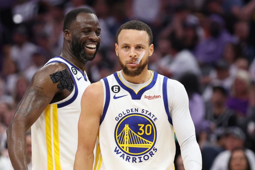 Draymond Green and Stephen Curry - Golden State Warriors v Sacramento Kings - Game Seven