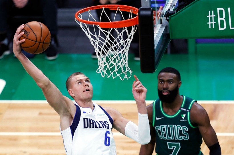 Kristaps Porzingis - Dallas Mavericks v Boston Celtics