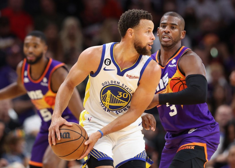 Stephen Curry and Chris Paul - Golden State Warriors v Phoenix Suns
