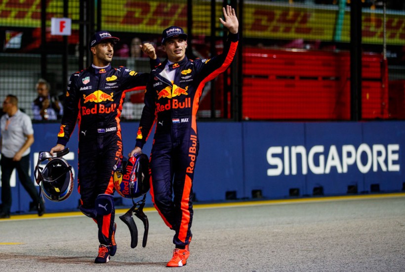 Max Verstappen and Daniel Ricciardo - F1 Grand Prix of Singapore - Qualifying