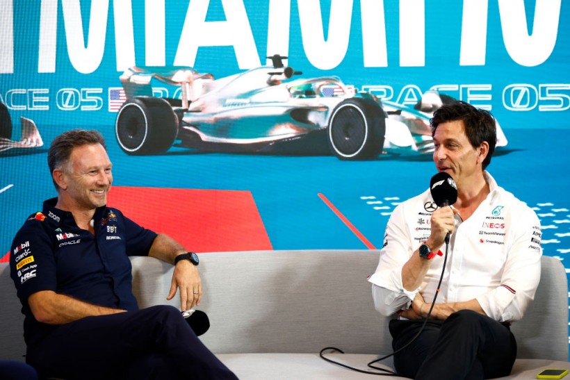 Christian Horner and Toto Wolff - F1 Grand Prix of Miami - Practice