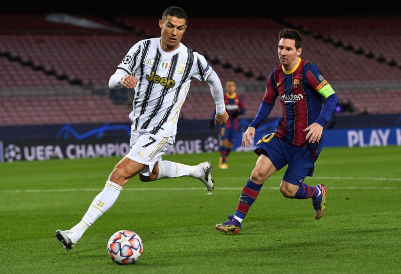 Cristiano Ronaldo and Lionel Messi - FC Barcelona v Juventus: Group G - UEFA Champions League