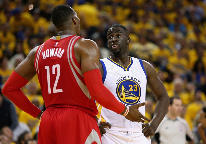 Dwight Howard and Draymond Green - Houston Rockets v Golden State Warriors - Game Five