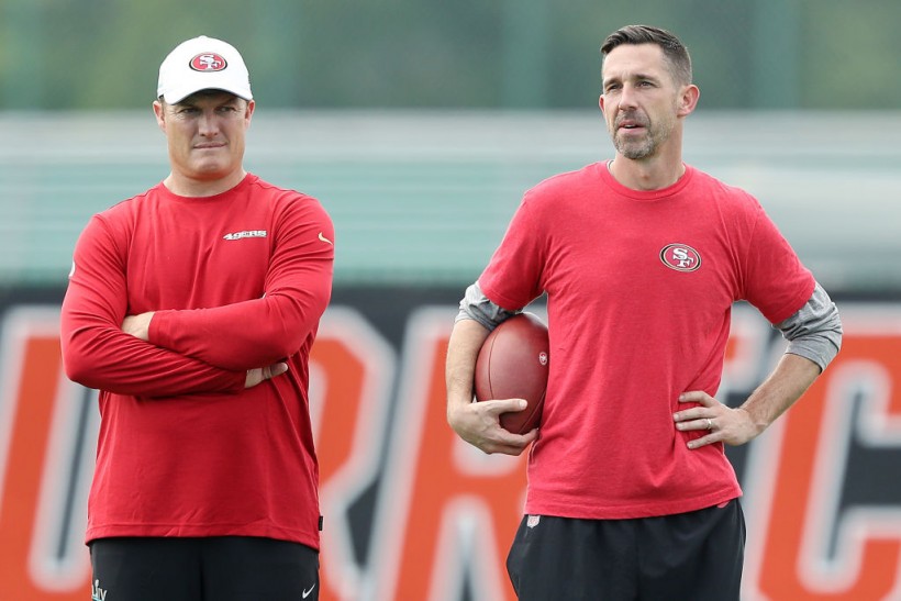 John Lynch and Kyle Shanahan - San Francisco 49ers Practice