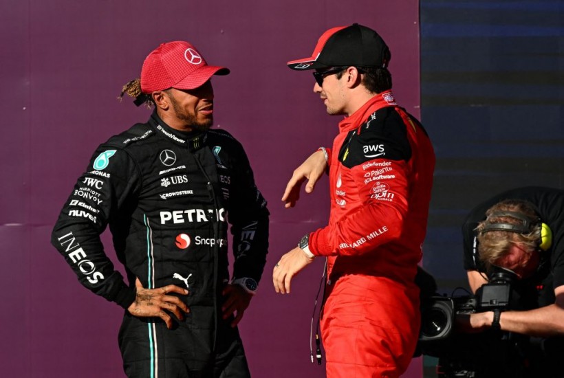 Lewis Hamilton and Charles Leclerc - AUTO-PRIX-F1-USA-QUALIFYING