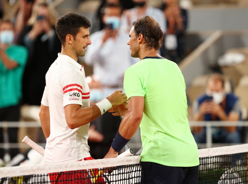Novak Djokovic and Rafael Nadal - 2021 French Open - Day Thirteen