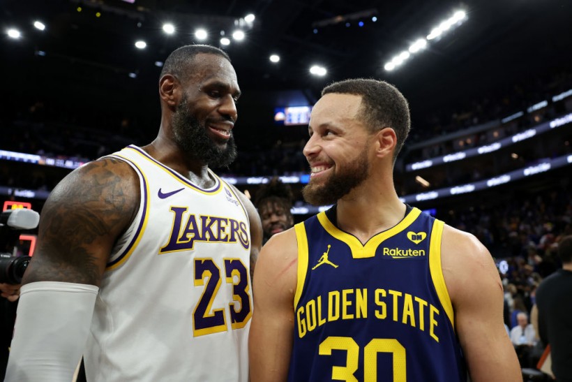 LeBron James and Stephen Curry - Los Angeles Lakers v Golden State Warriors