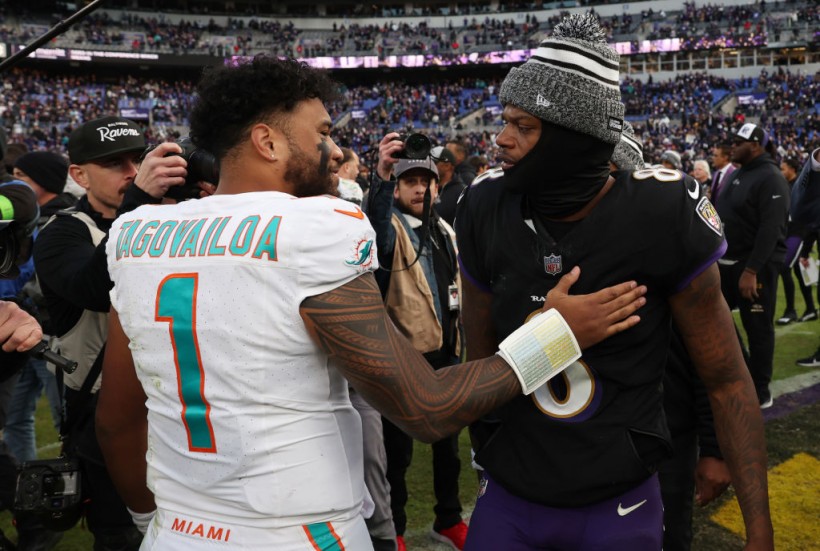 Tua Tagovailoa and Lamar Jackson - Miami Dolphins v Baltimore Ravens