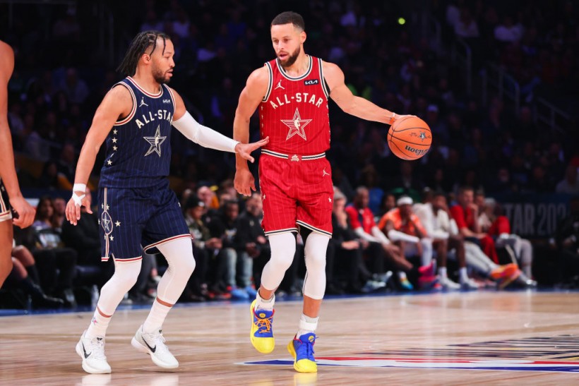 Stephen Curry and Jalen Brunson - 2024 NBA All-Star Game