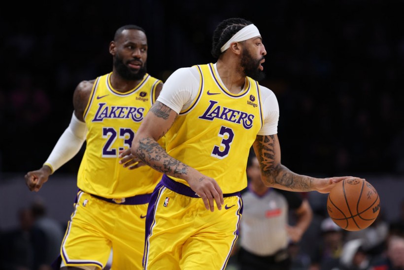 LeBron James and Anthony Davis - Los Angeles Lakers v Washington Wizards