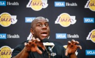 Earvin "Magic" Johnson & Rob Pelinka Los Angeles Lakers Media Availability