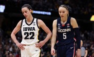Caitlin Clark and Paige Bueckers - Connecticut v Iowa