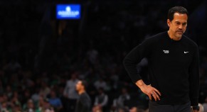Erik Spoelstra - Miami Heat v Boston Celtics - Game Five