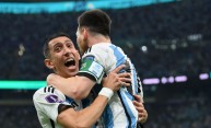 Angel Di Maria and Lionel Messi - Argentina v Mexico: Group C - FIFA World Cup Qatar 2022