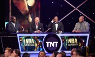 Shaquille O'Neal, Ernie Johnson, Kenny Smith, and Charles Barkley - 2017 NBA Awards Live On TNT - Inside