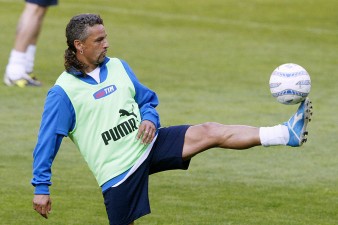 Roberto Baggio - Italy's forward Roberto Baggio 
