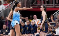 Angel Reese and Caitlin Clark - Chicago Sky v Indiana Fever