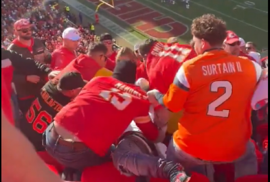 Fan Brawl Erupts at Chiefs vs. Broncos Game; One Charged with Assault